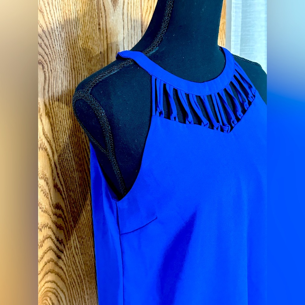 Skies Are Blue Royal Blue Tank Top